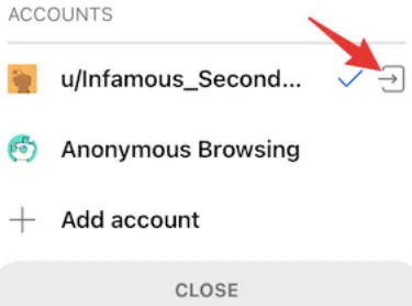 reddit log out icon