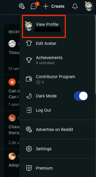 reddit profile desktop