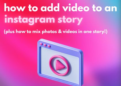 how to add video to instagram story