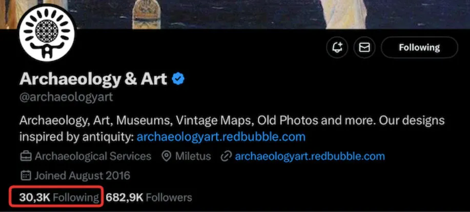 twitter mobile following