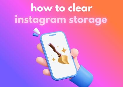how to clear instagram storage