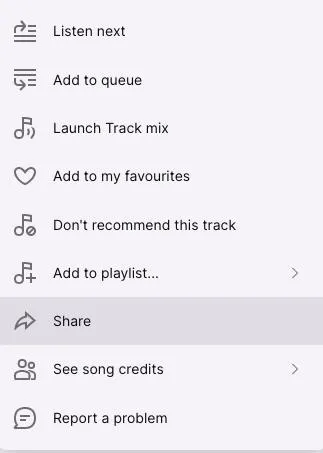 deezer share track