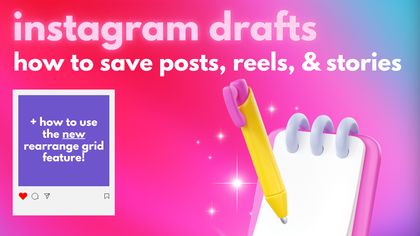 how to save an instagram post as a draft