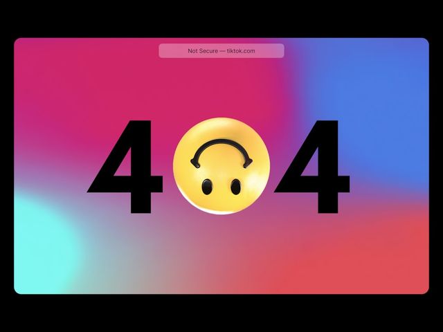 what does it mean when it says account not found on tiktok