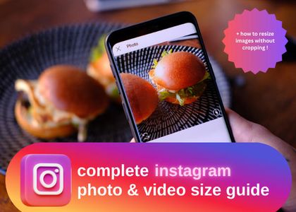 How to make photos fit on instagram