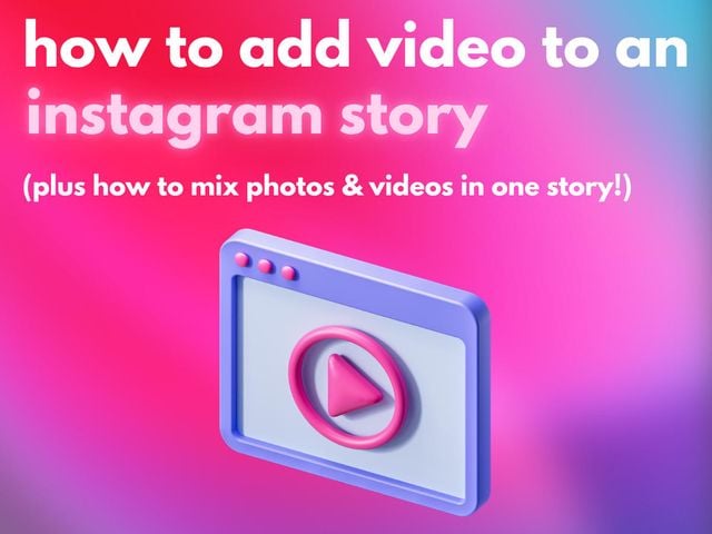 how to add video to instagram story