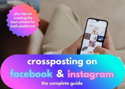 how to crosspost from facebook to instagram