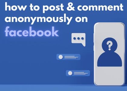 how to post and comment anonymously on facebook