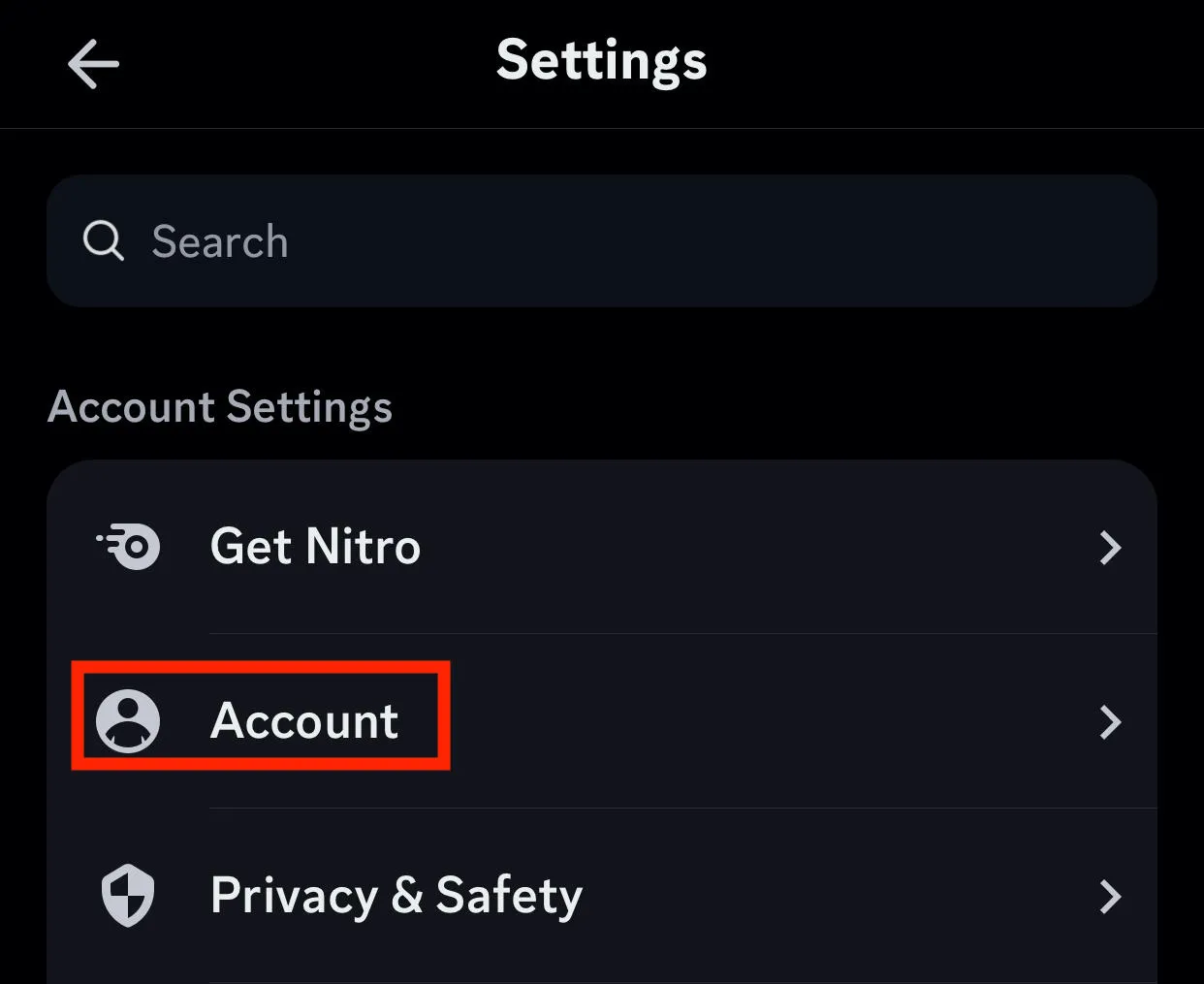 discord account settings