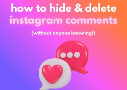 if you hide a comment on instagram does the person know