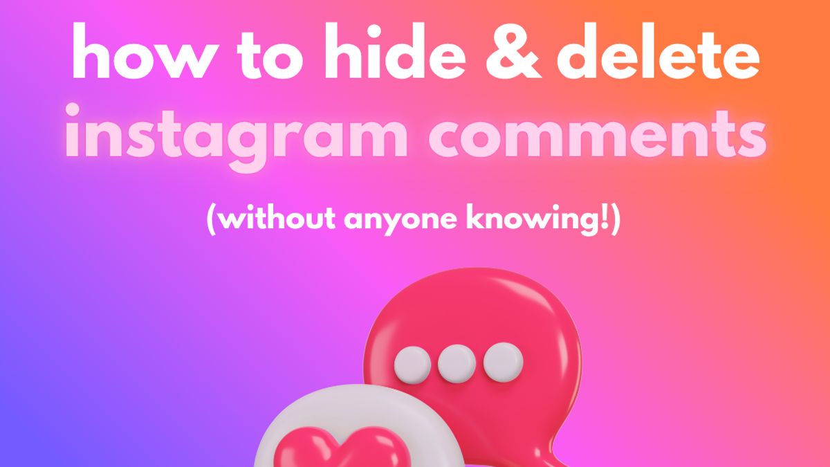 if you hide a comment on instagram does the person know