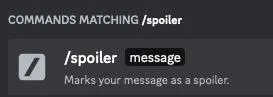 discord spoiler command