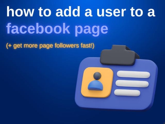 How to add user to facebook page