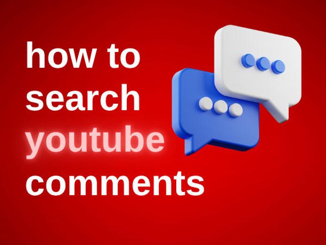 how to search youtube comments