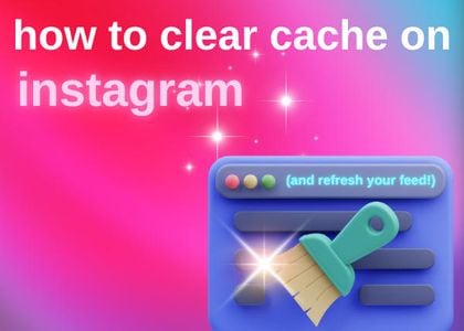 How to clear cache on instagram app
