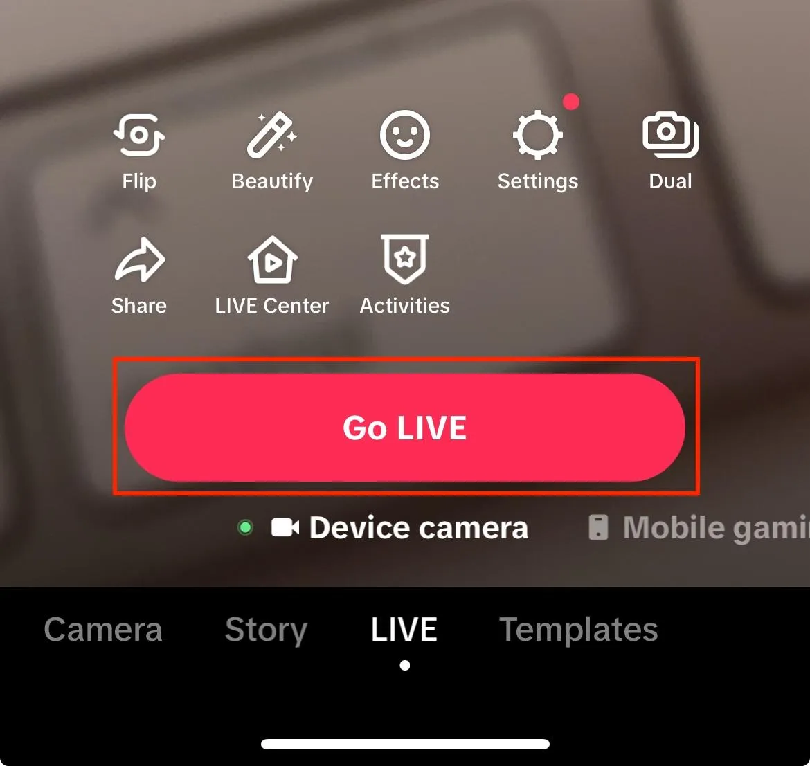 tiktok go live