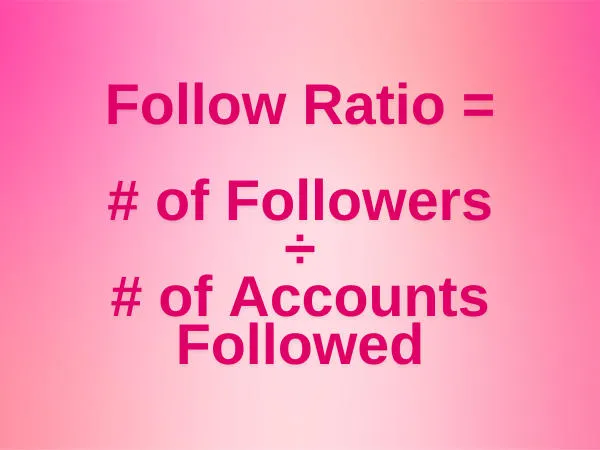 instagram follower to following ratio