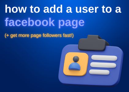 How to add user to facebook page