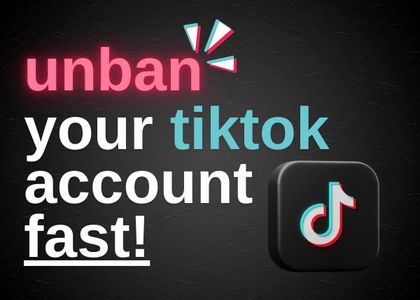 how to unban tiktok account