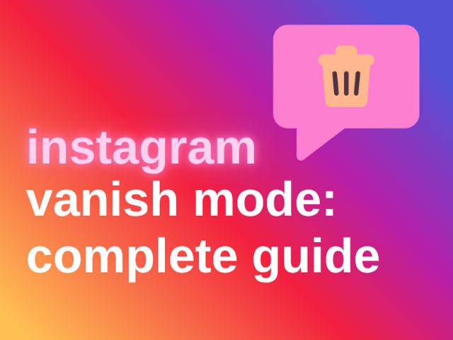 how to undo vanish mode on instagram
