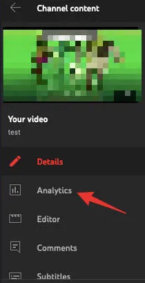 youtube studio analytics tab