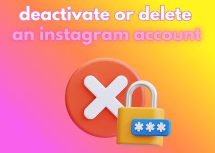 How to deactivate instagram account