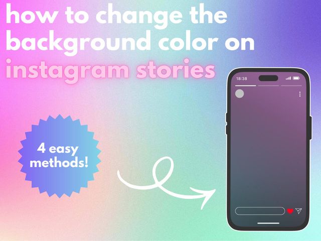 how to change background color on instagram story when sharing post