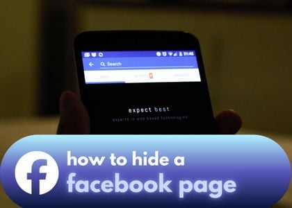 how to hide a facebook page