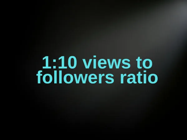 tiktok views to followers ratio