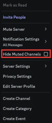 discord hide muted channels