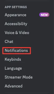 discord app settings notifications