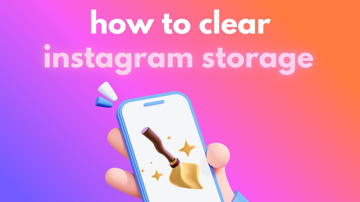 how to clear instagram storage