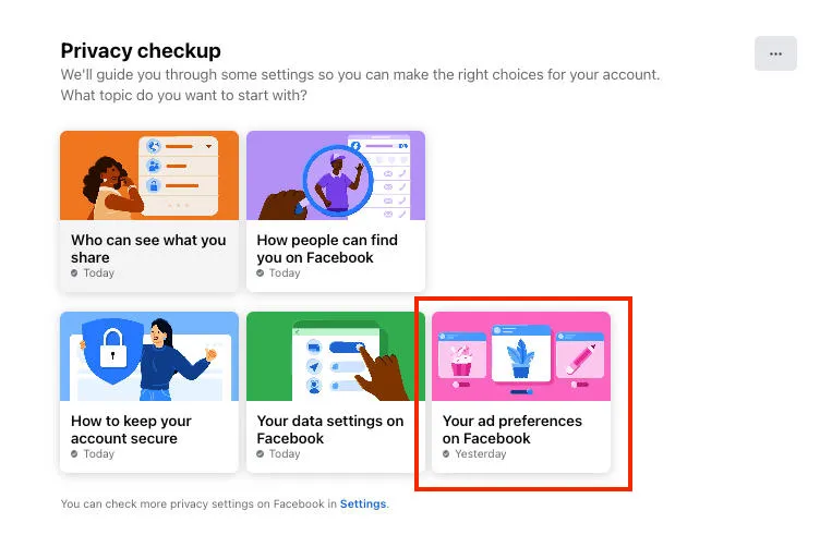 facebook your ad preferences
