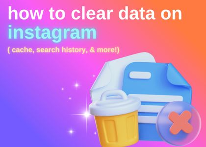 how to clear data on instagram