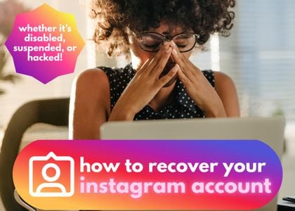how to get my disabled instagram account back