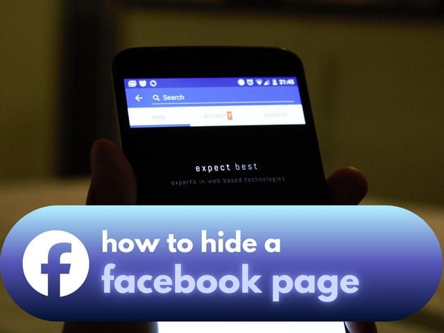 how to hide a facebook page