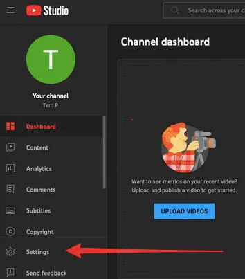 youtube studio settings