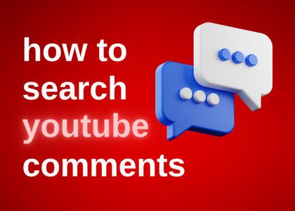 how to search youtube comments