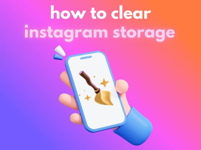 how to clear instagram storage