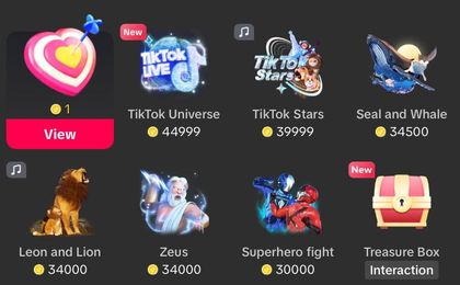 how much is a rose on tiktok
