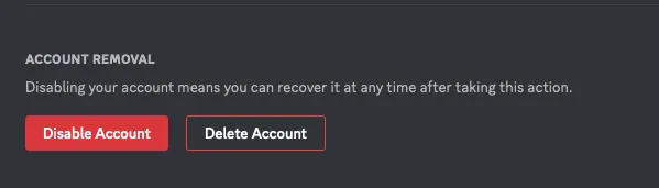 discord delete account desktop