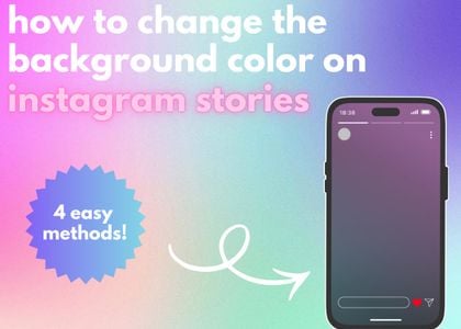 how to change background color on instagram story when sharing post