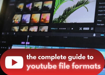 what file formats does youtube accept