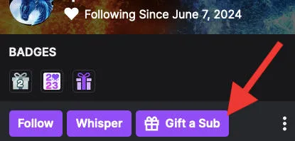 twitch gift a sub