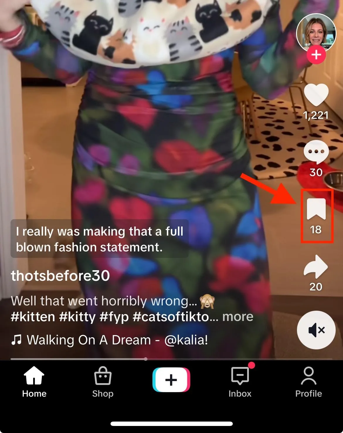 tiktok bookmark video