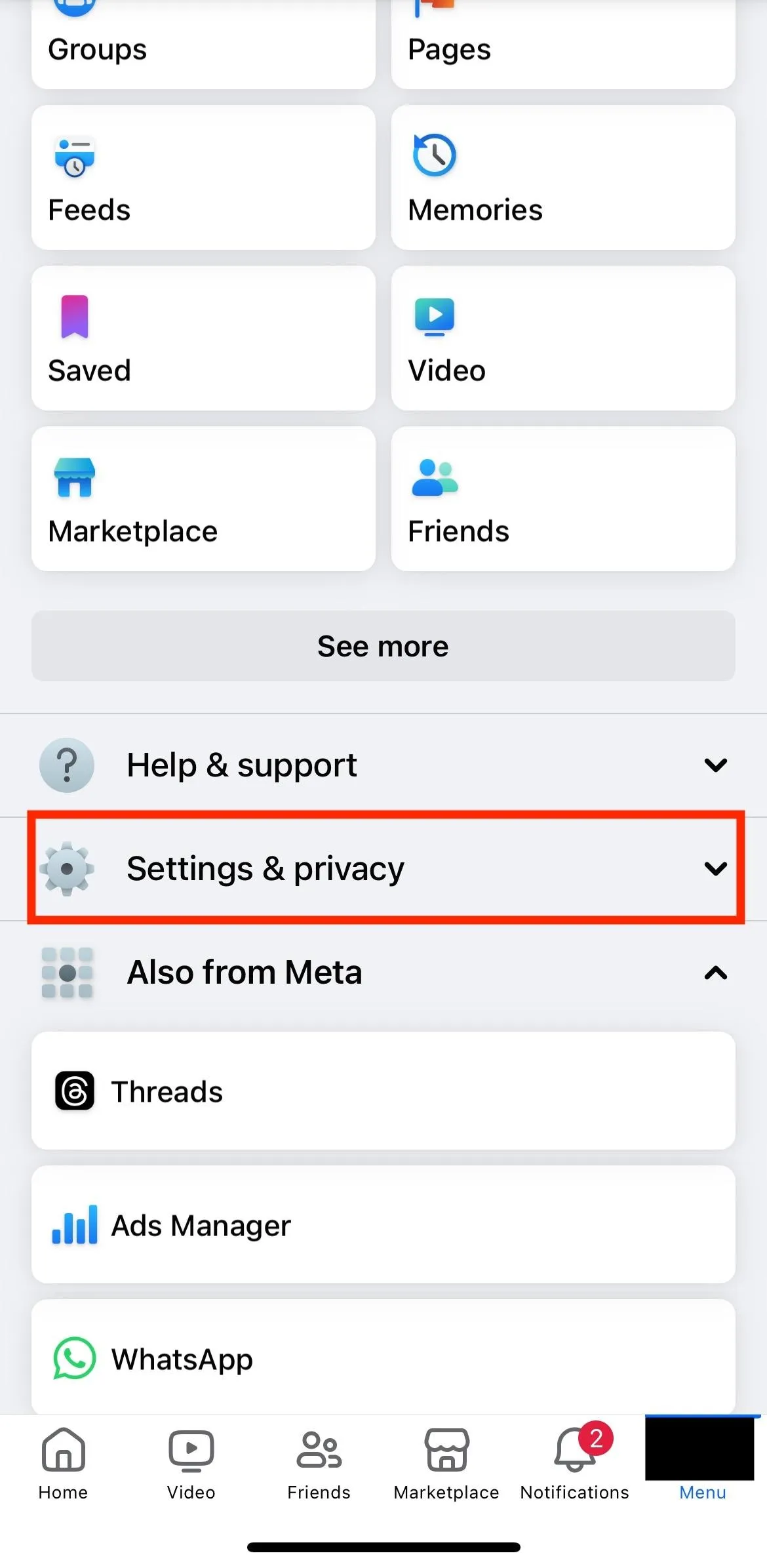 facebook settings privacy