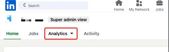 company page analytics