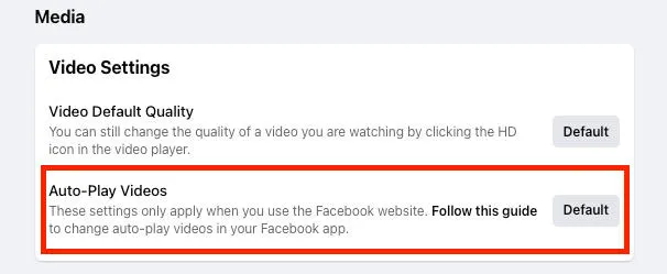 facebook web autoplay