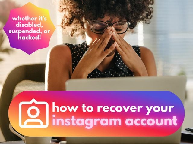 how to get my disabled instagram account back