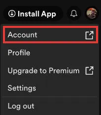 spotify account settings